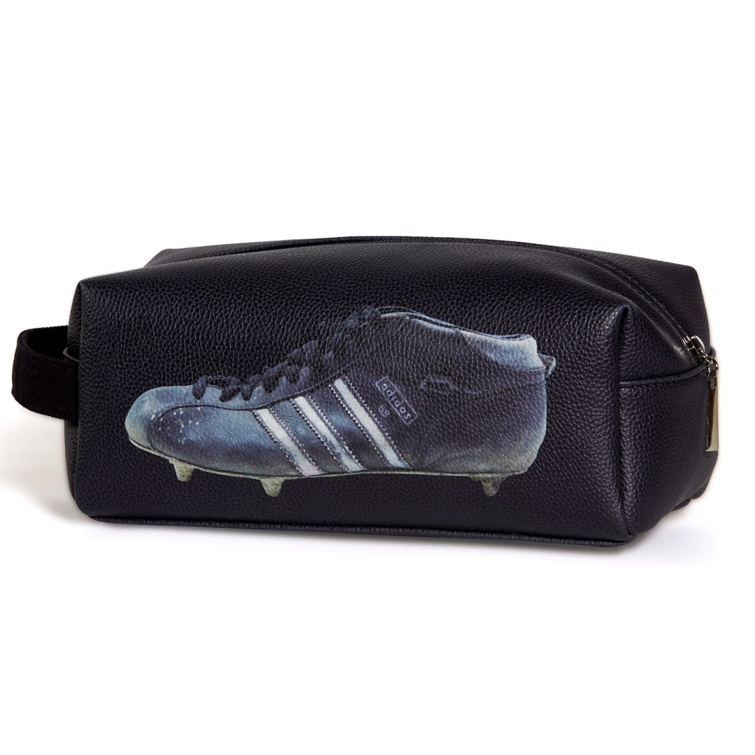 Sporting Nation Three Stripes Football Boot Wash Bag in Black