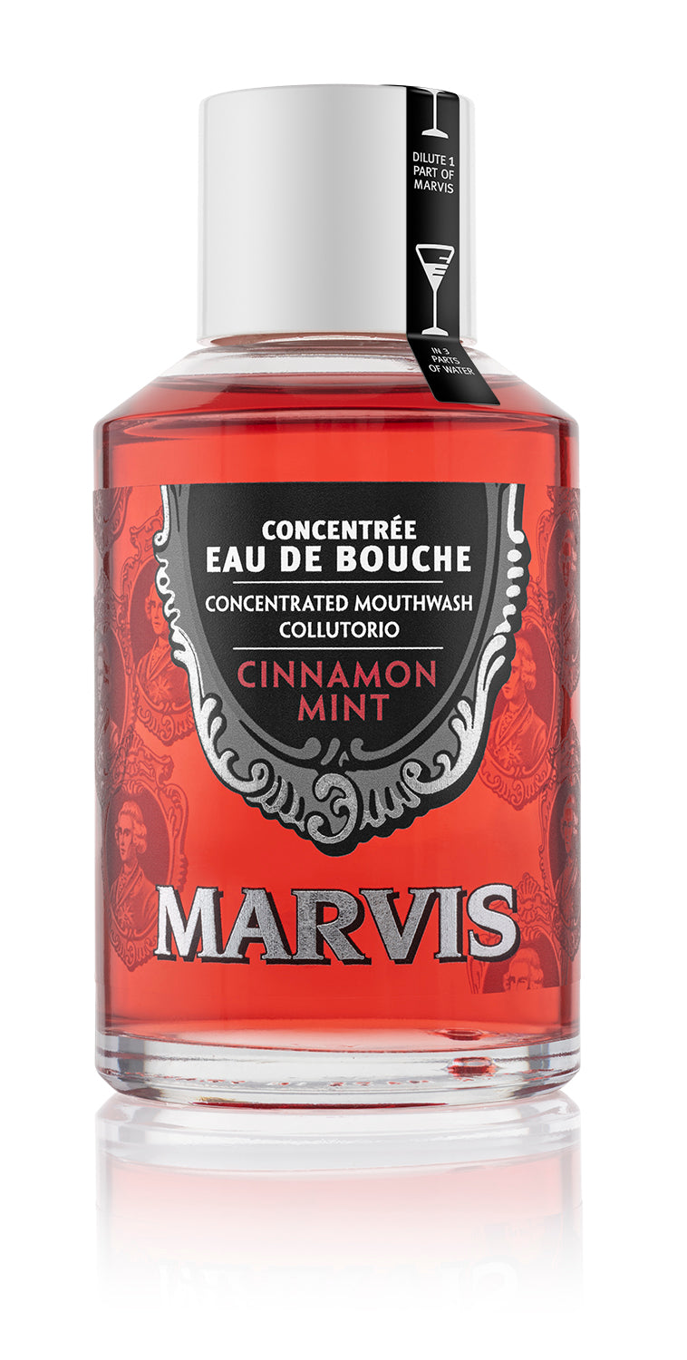 Marvis - Cinnamon Mint Mouthwash 120ml Bottle | Buster McGee