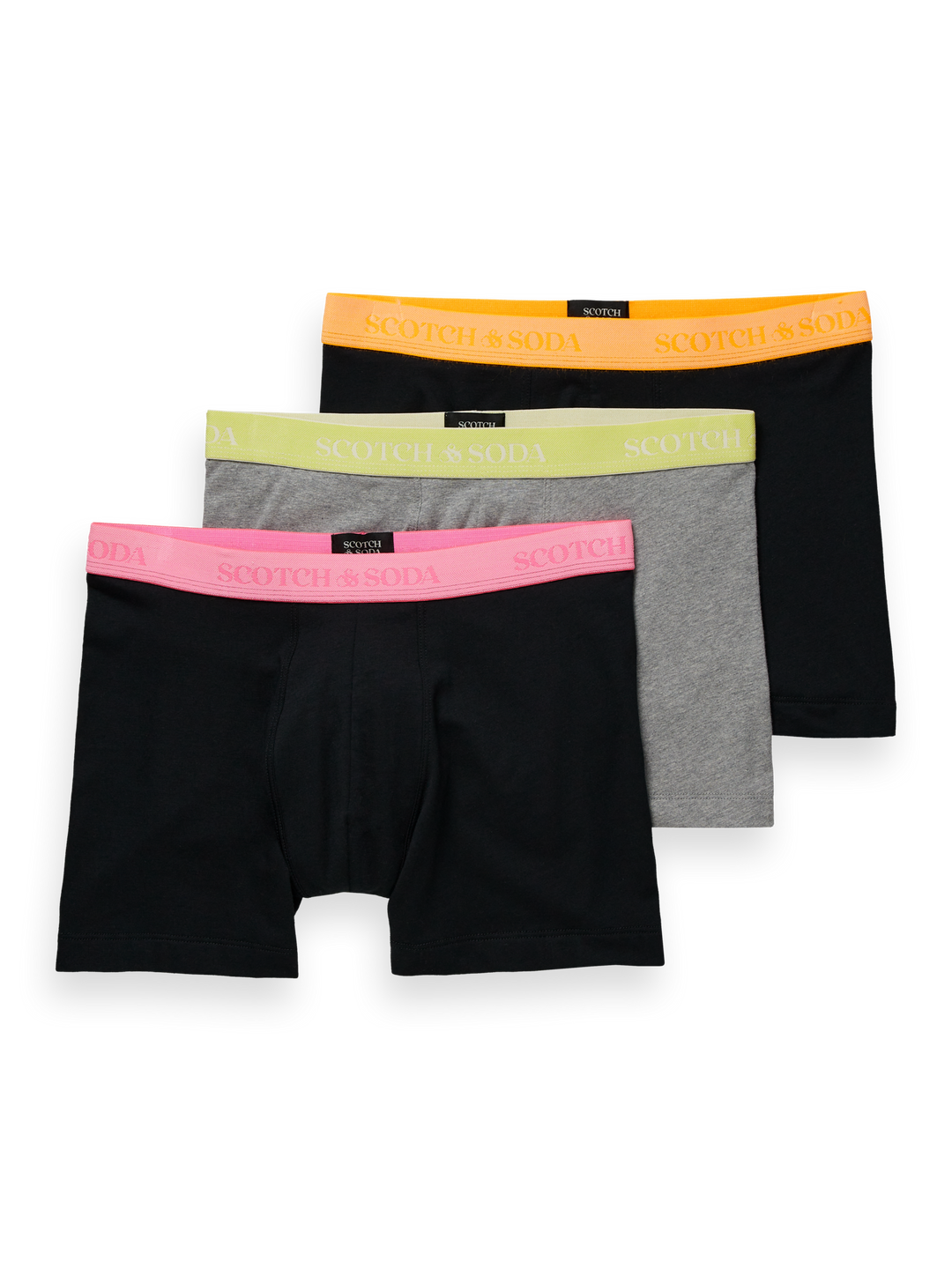 Herringbone Boxer Briefs in Anthracite Black Orange | Buster McGee