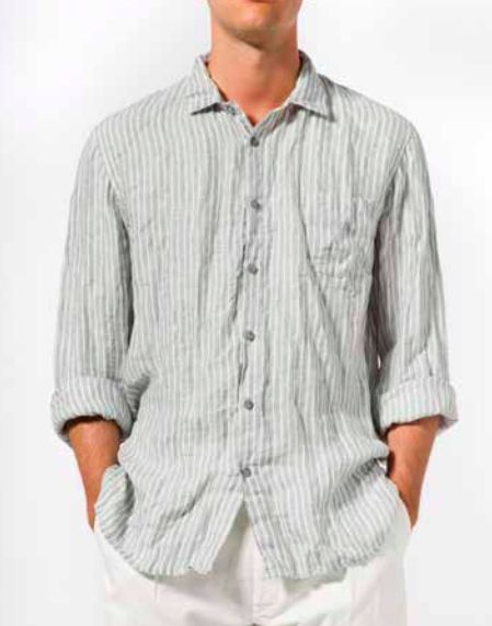 Crossley - JIOCHR Longsleeve Striped Linen Shirt | Buster McGee Daylesford