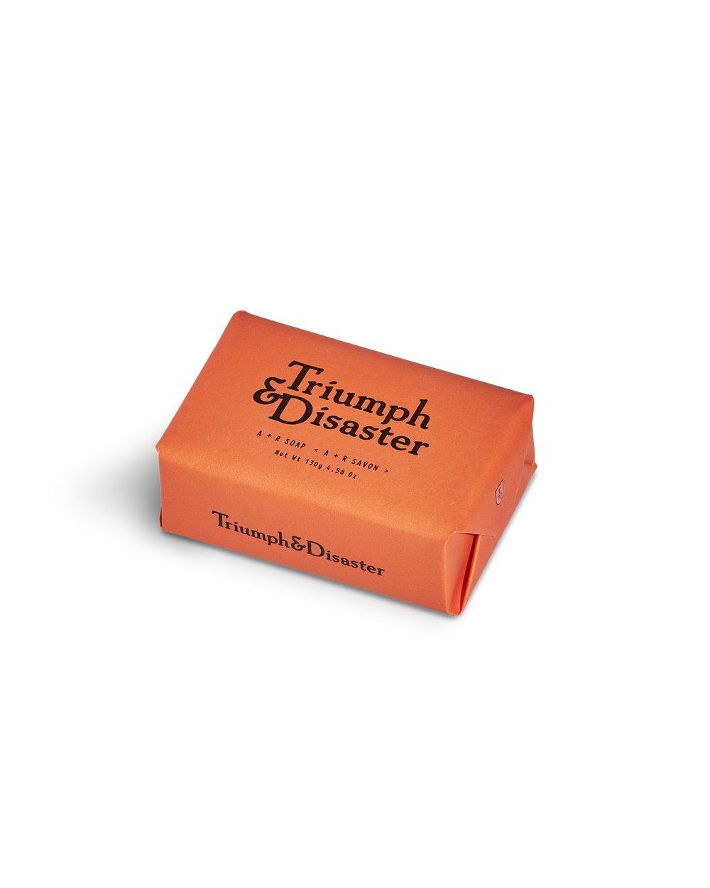 A & R Soap 130g Bar from Triumph & Disaster Side View