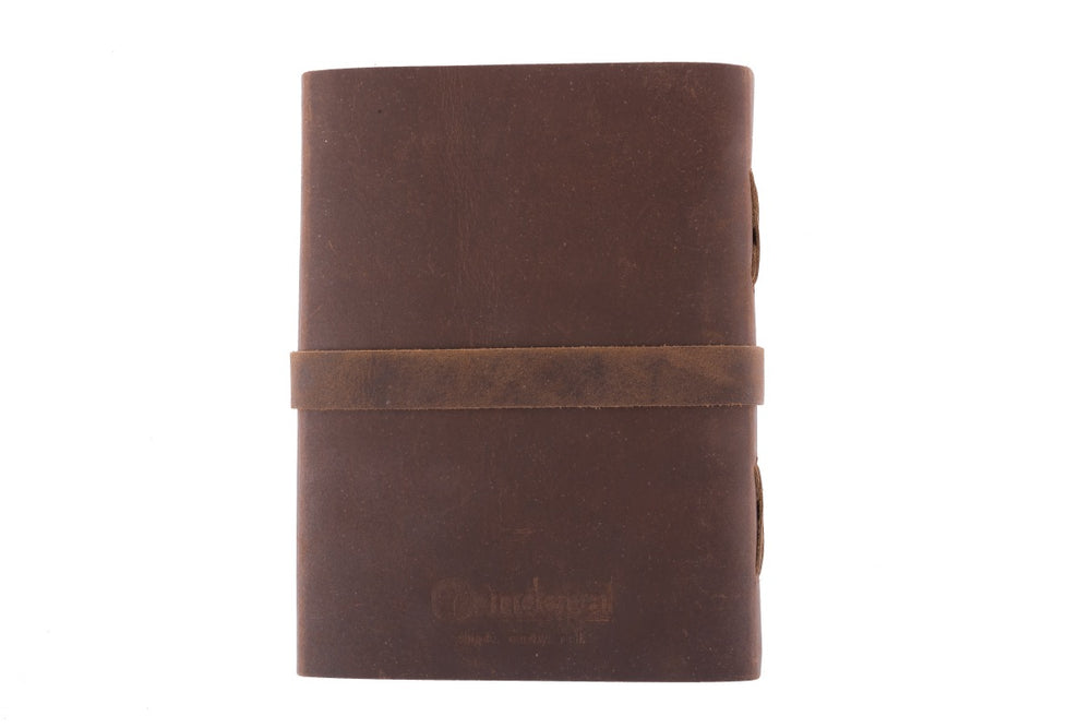 Indepal - Leather Journal - Buckle A5 in Brown Leather | Buster McGee