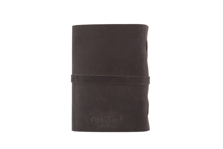 Indepal - Leather Journal - Buckle A5 in Charcoal Leather | Buster McGee