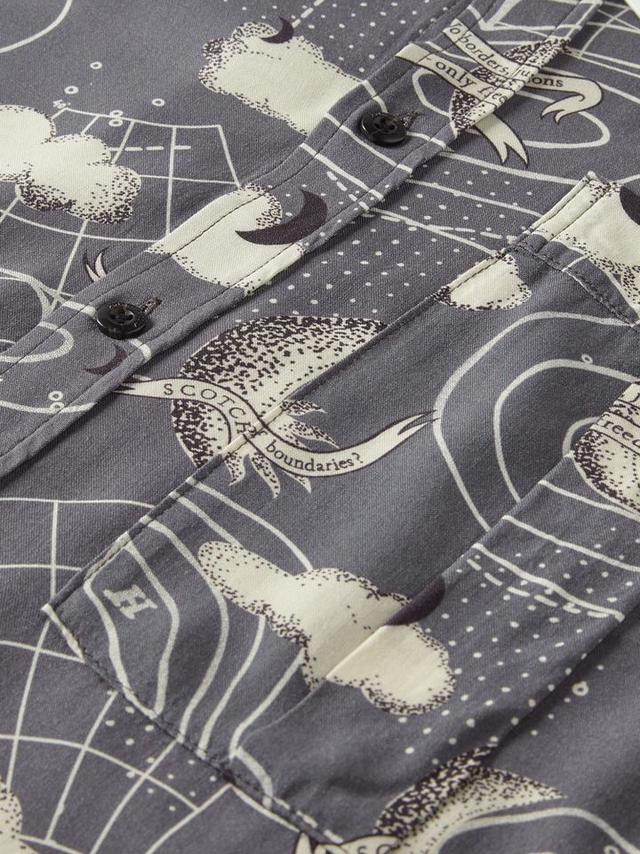 Amelia Earhart Printed Shirt in Ecovero Combo A | Buster McGee