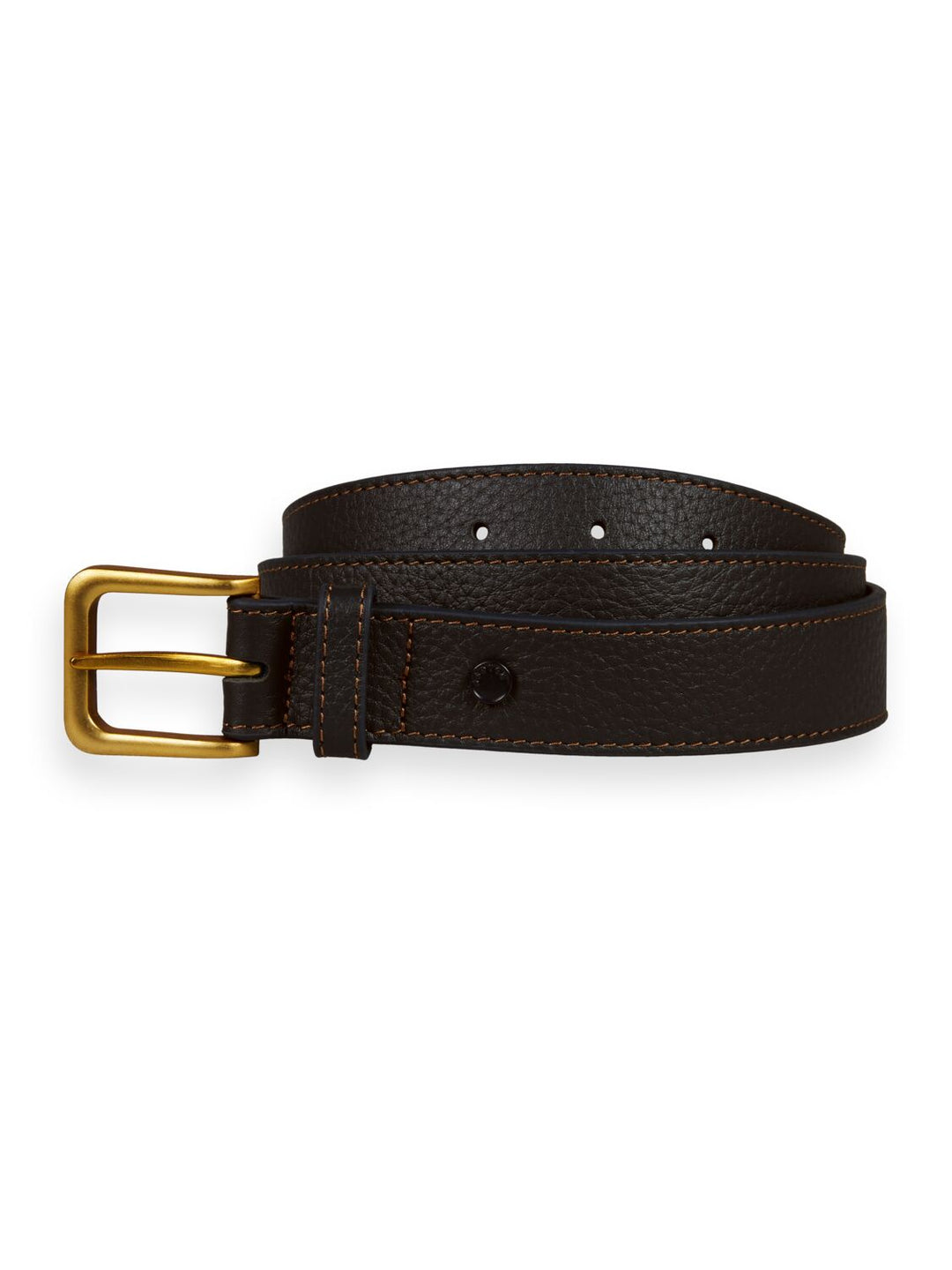 Classic Leather Belt in Navy | Buster McGee Daylesford