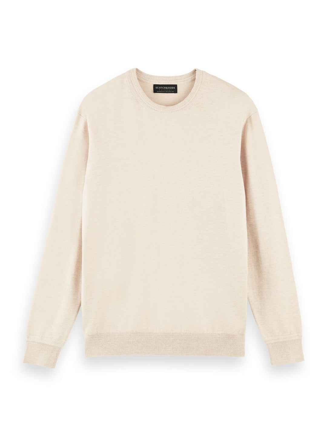 Classic Ecovera Crewneck Sweater in Pink Horizon Melange | Buster McGee