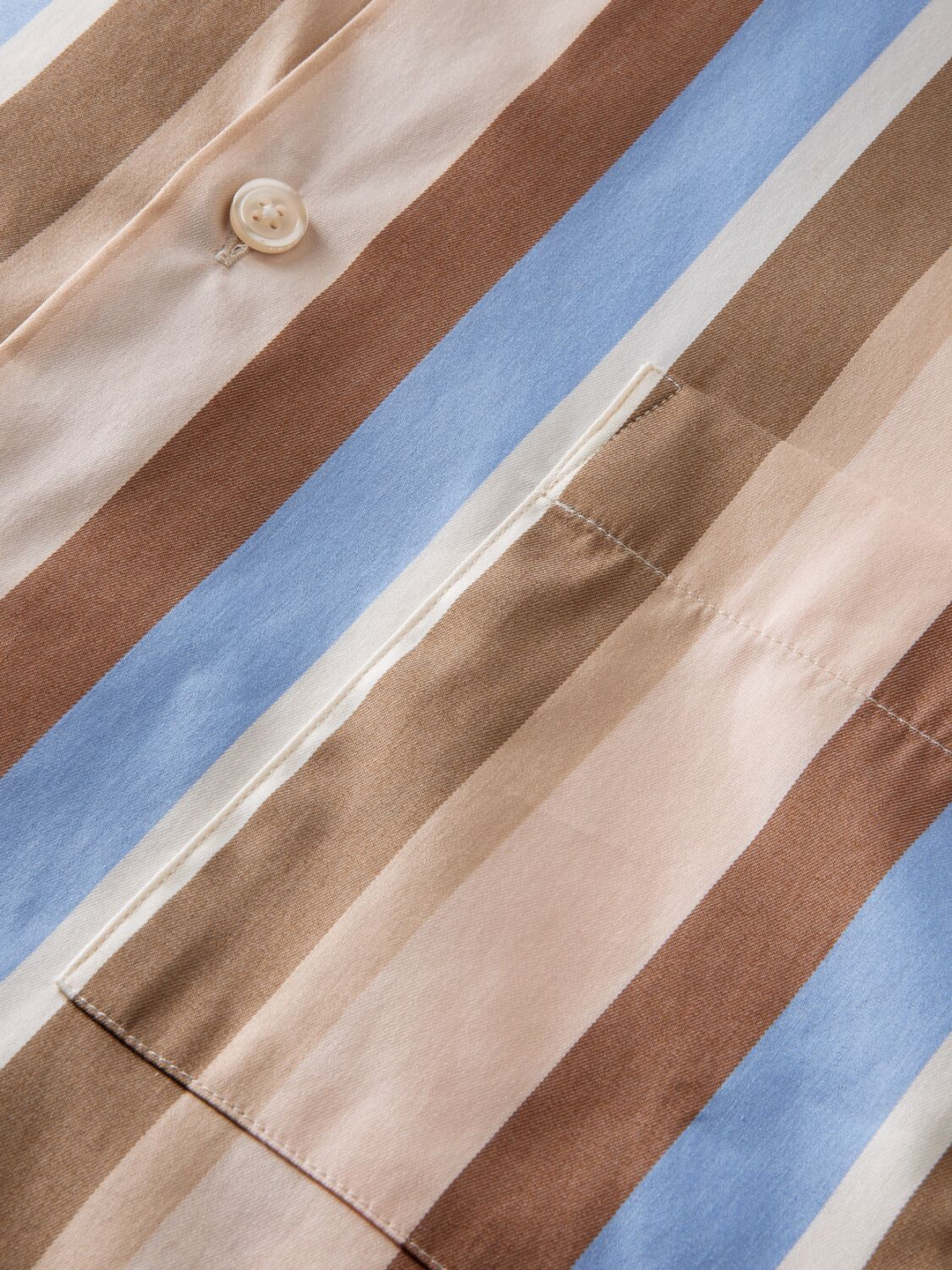Relaxed Fit Striped Cotton-Blend Shirt Combo D 0220 | Buster McGee