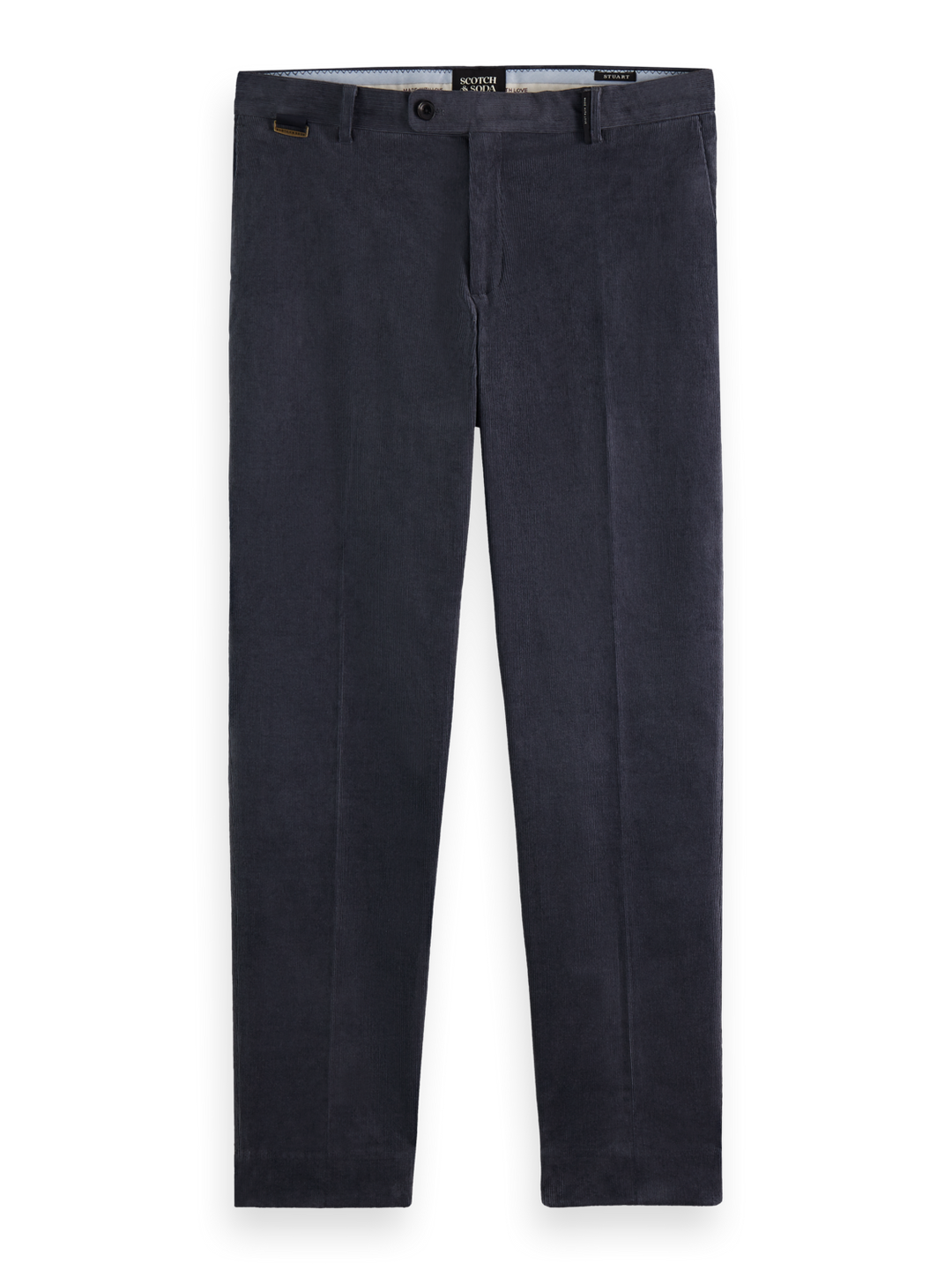 Stuart Regular Slim-Fit Corduroy Chino in Graphite | Buster McGee