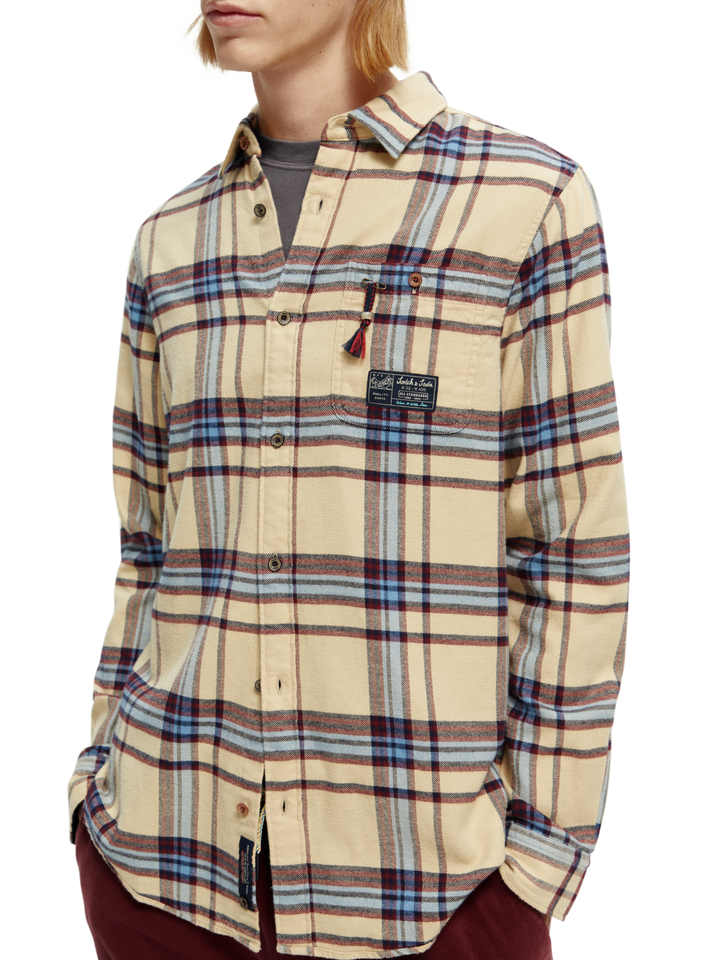 Regular Fit Brushed Flannel Check Shirt Combo C 0219 | Buster McGee