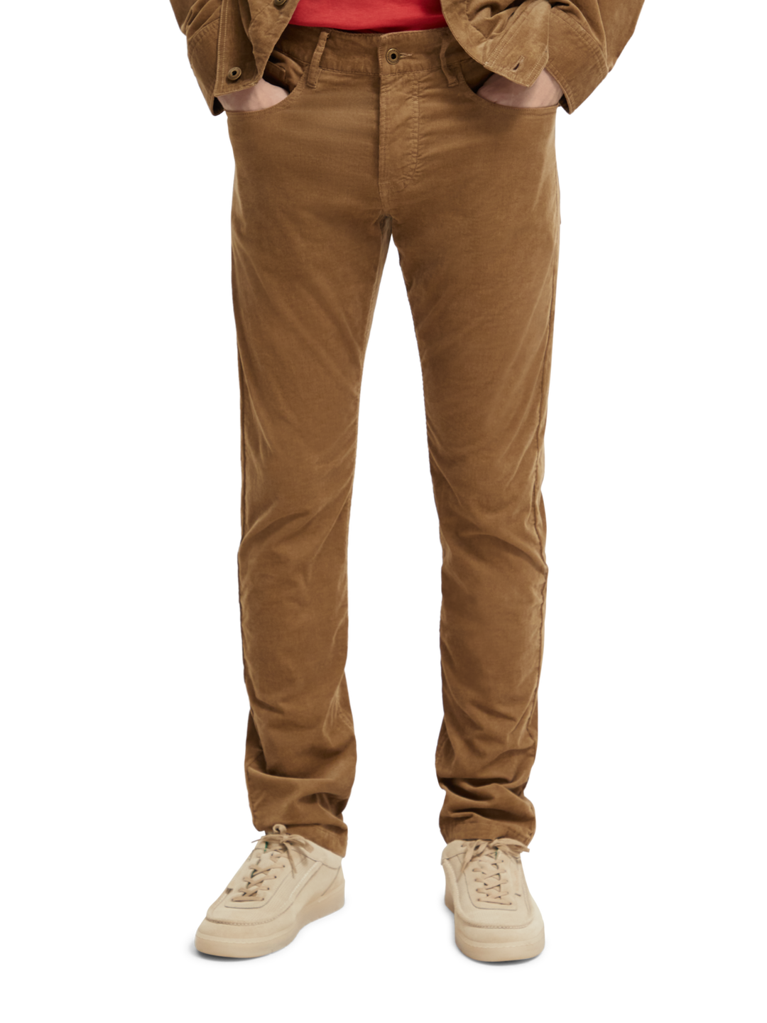 Ralston 5 Pocket Fine Corduroy Pant in Taupe | Buster McGee