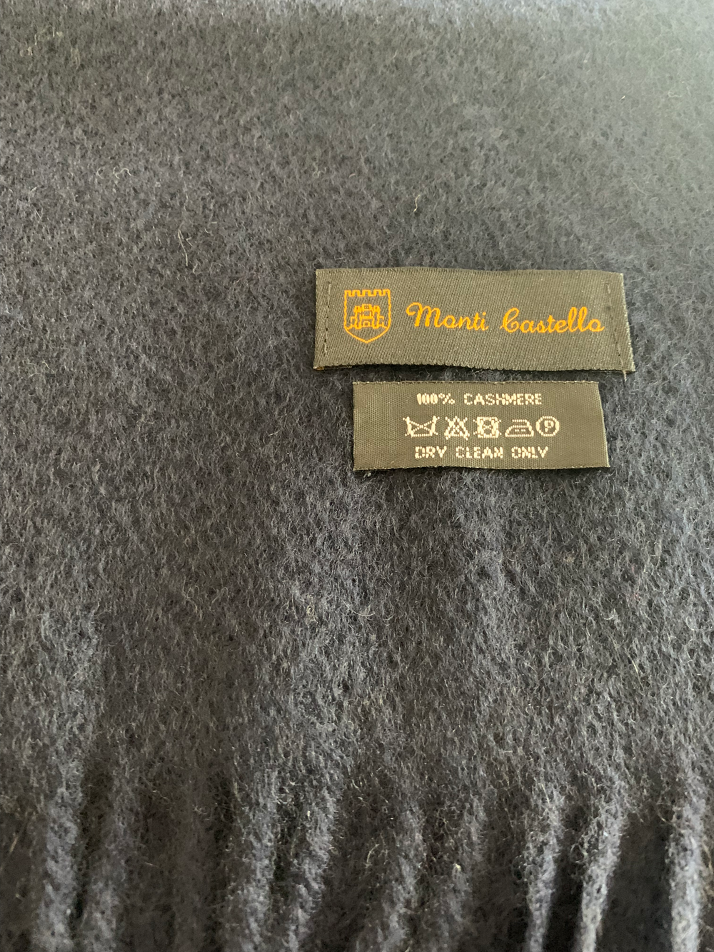 Monti Castello - Cashmere Scarf in Navy | Buster McGee Daylesford