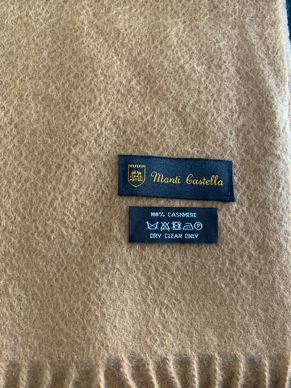 Monti Castello - Cashmere Scarf in Tan | Buster McGee Daylesford