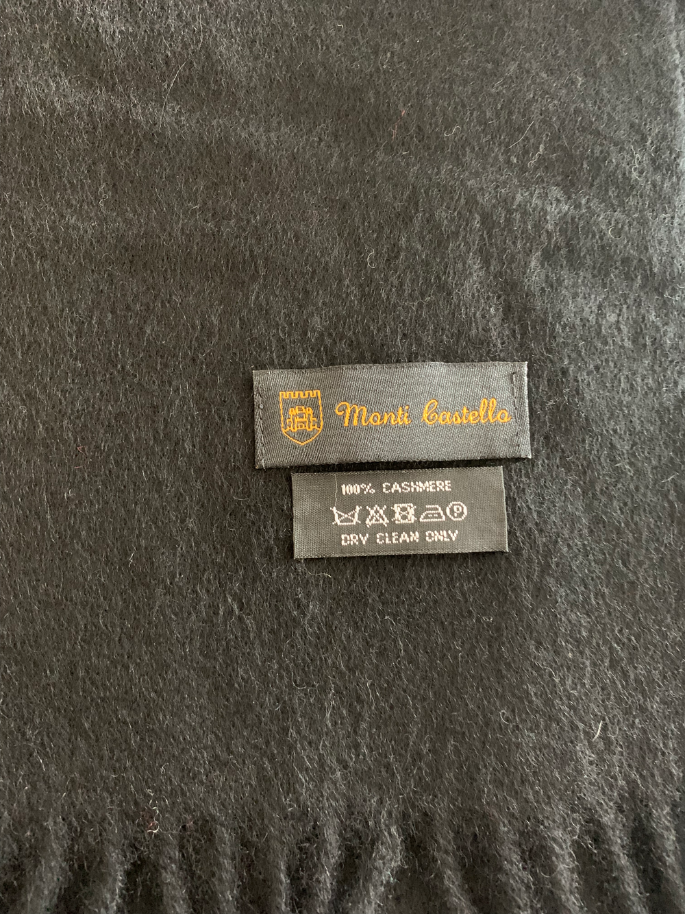 Monti Castello - Cashmere Scarf in Black | Buster McGee Daylesford