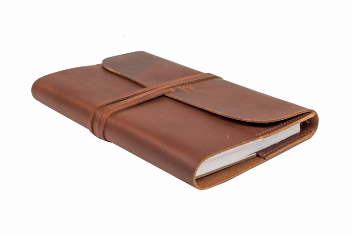 Indepal - Refillable A5 Journal in Brown Leather | Buster McGee Daylesford