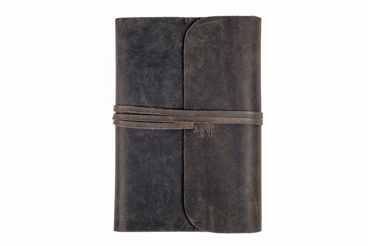 Indepal - Refillable A5 Journal in Charcoal Leather | Buster McGee Daylesford