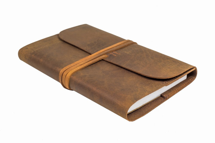 Indepal - Refillable A5 Journal in Tan Leather | Buster McGee Daylesford