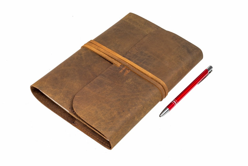 Indepal - Refillable A5 Journal in Tan Leather | Buster McGee Daylesford
