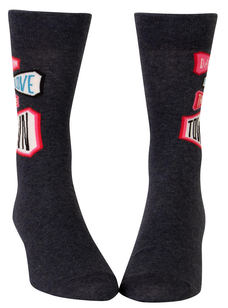 BlueQ - Men's Socks - Damn I Love This Town | Buster McGee Daylesford