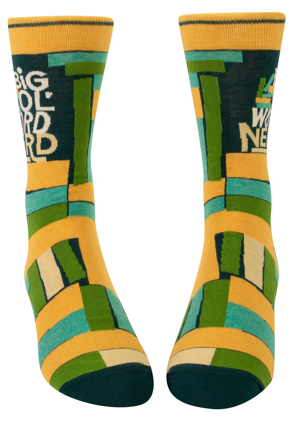 BlueQ - Men's Socks - Big 'Ol World Nerd | Buster McGee