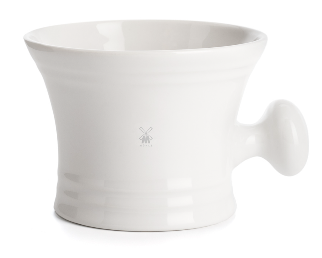 Muhle RN 4 Porcelain Shaving Mug in White | Buster McGee Daylesford