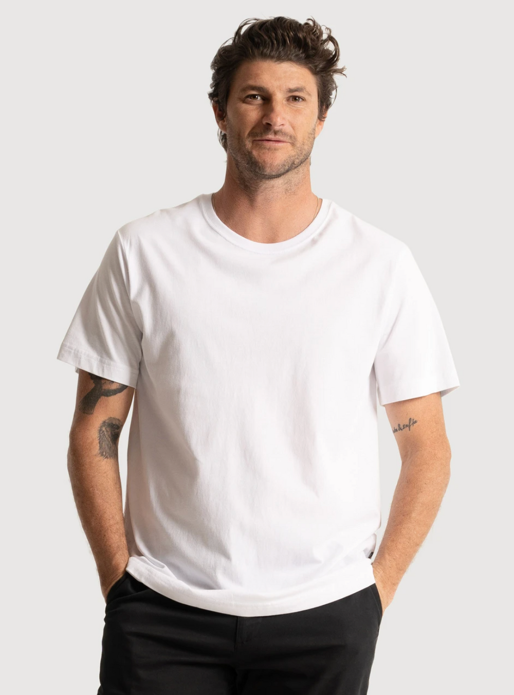 Mr Simple Reginald Tee in White