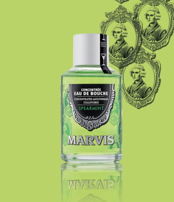 Marvis Spearmint Mouthwash 120ml Bottle