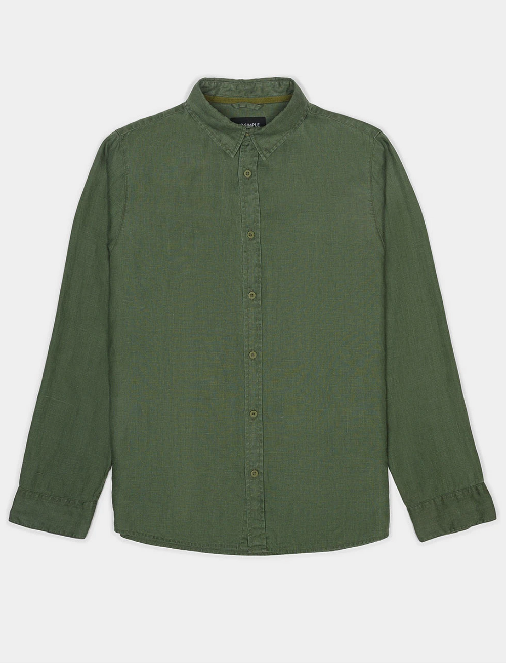 Mr Simple Linen Long Sleeve Shirt - Fatigue | Buster McGee Daylesford