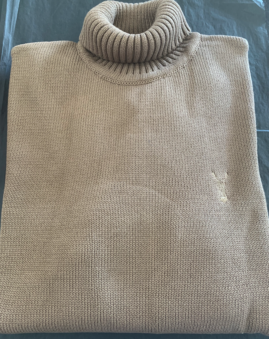Pearly King - Serene Knitted Roll Neck in Dark Camel | Buster McGee