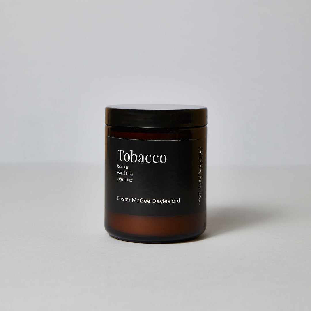 Tobacco Soy Wax Candle | Buster McGee Daylesford