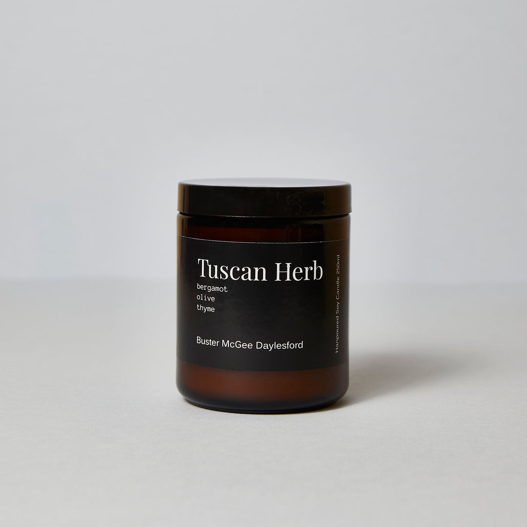 Tuscan Herb Soy Wax Candle | Buster McGee Daylesford