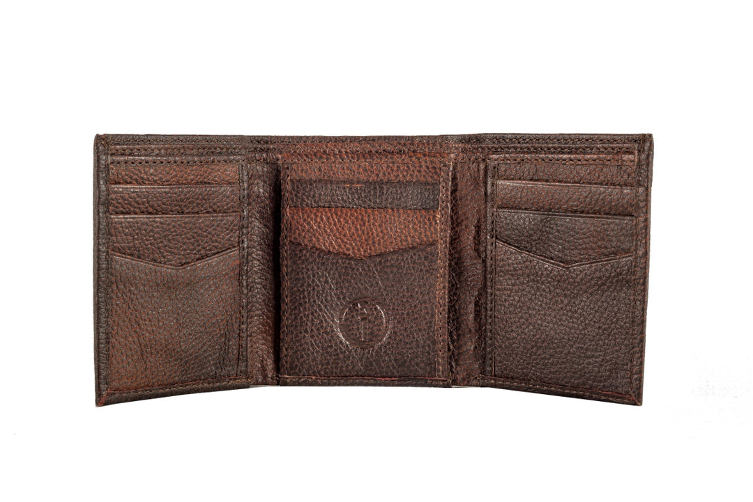Indepal - Trifold Men's Wallet in Vintage Brown | Buster McGee Daylesford
