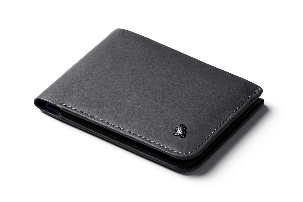 Bellroy - Hide & Seek Wallet in Charcoal Cobalt | Buster McGee Daylesford