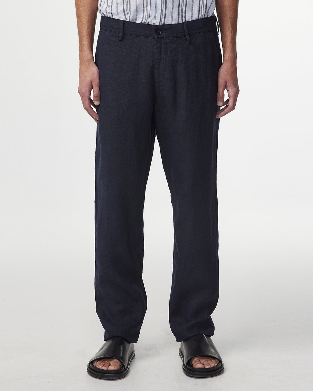 NN07 - Karl 1196 Linen Pants in Navy Blue | Buster McGee