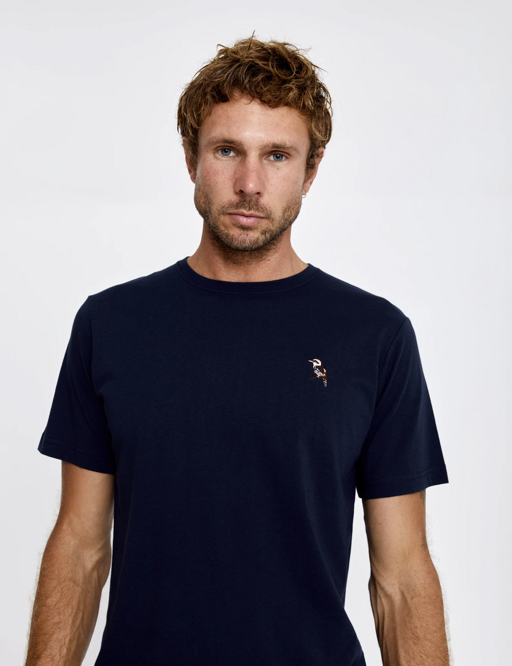 Mr Simple - Chapman Kookaburra Tee in Navy | Buster McGee Daylesford