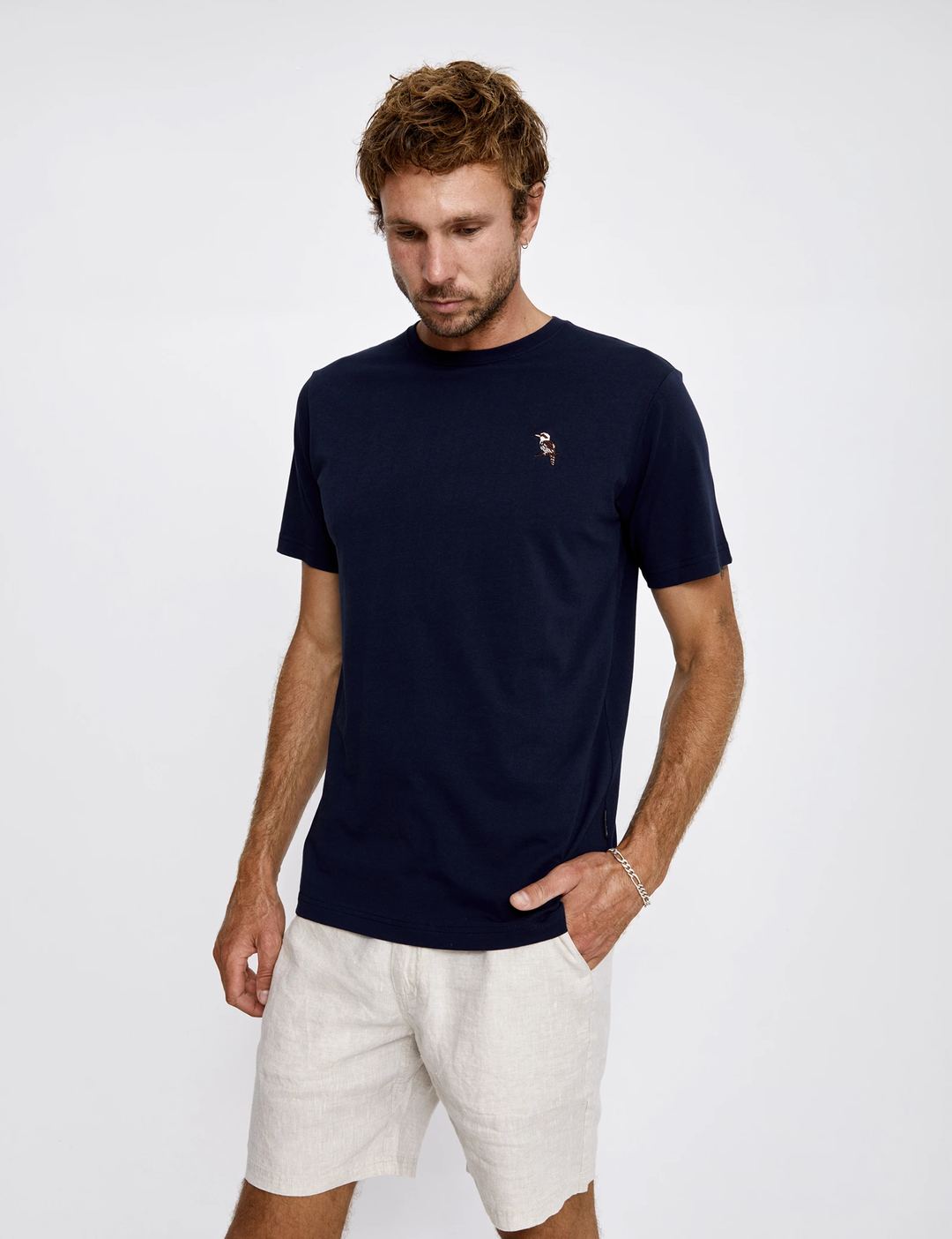 Mr Simple - Chapman Kookaburra Tee in Navy | Buster McGee Daylesford