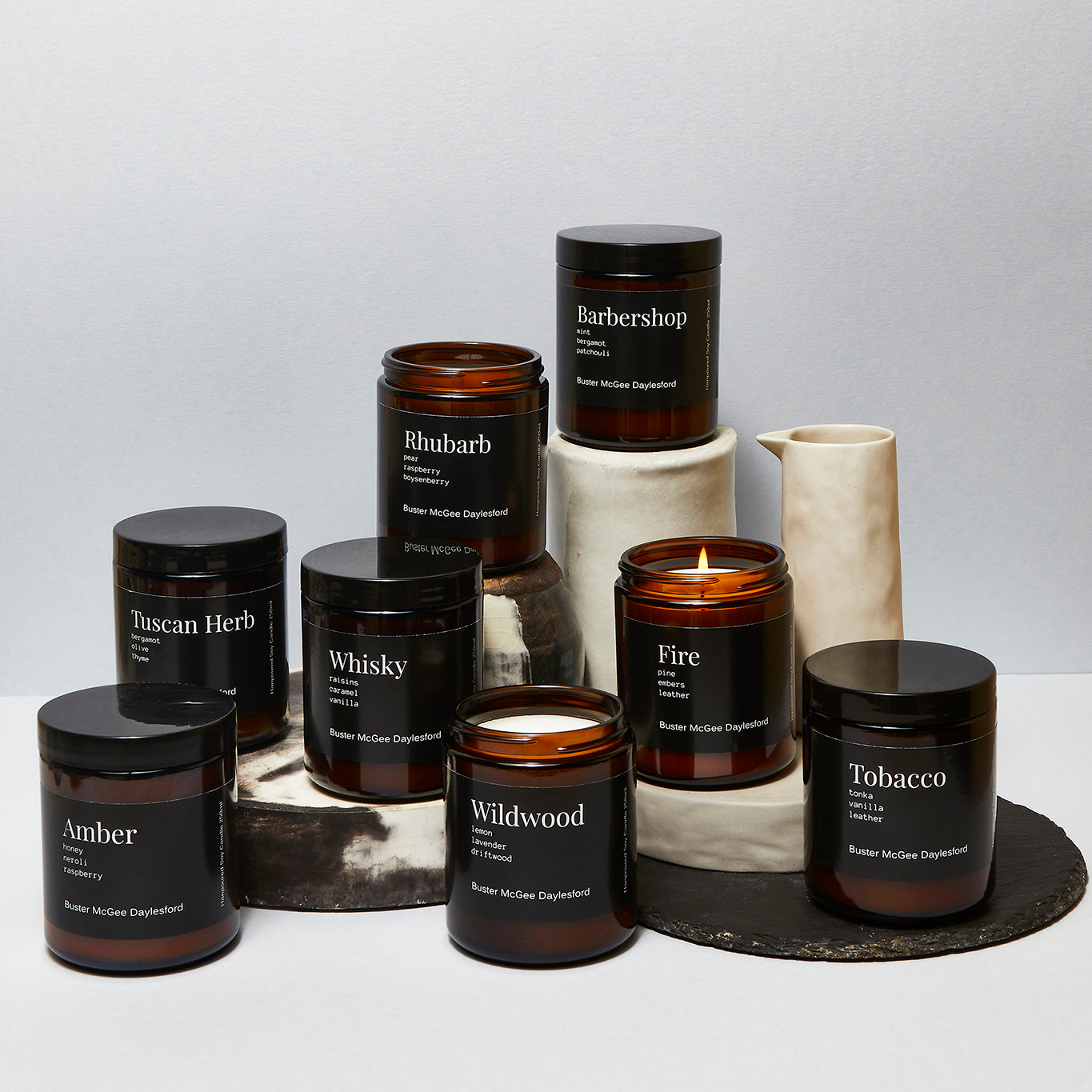 Buster McGee Candle Collection | Buster McGee Daylesford