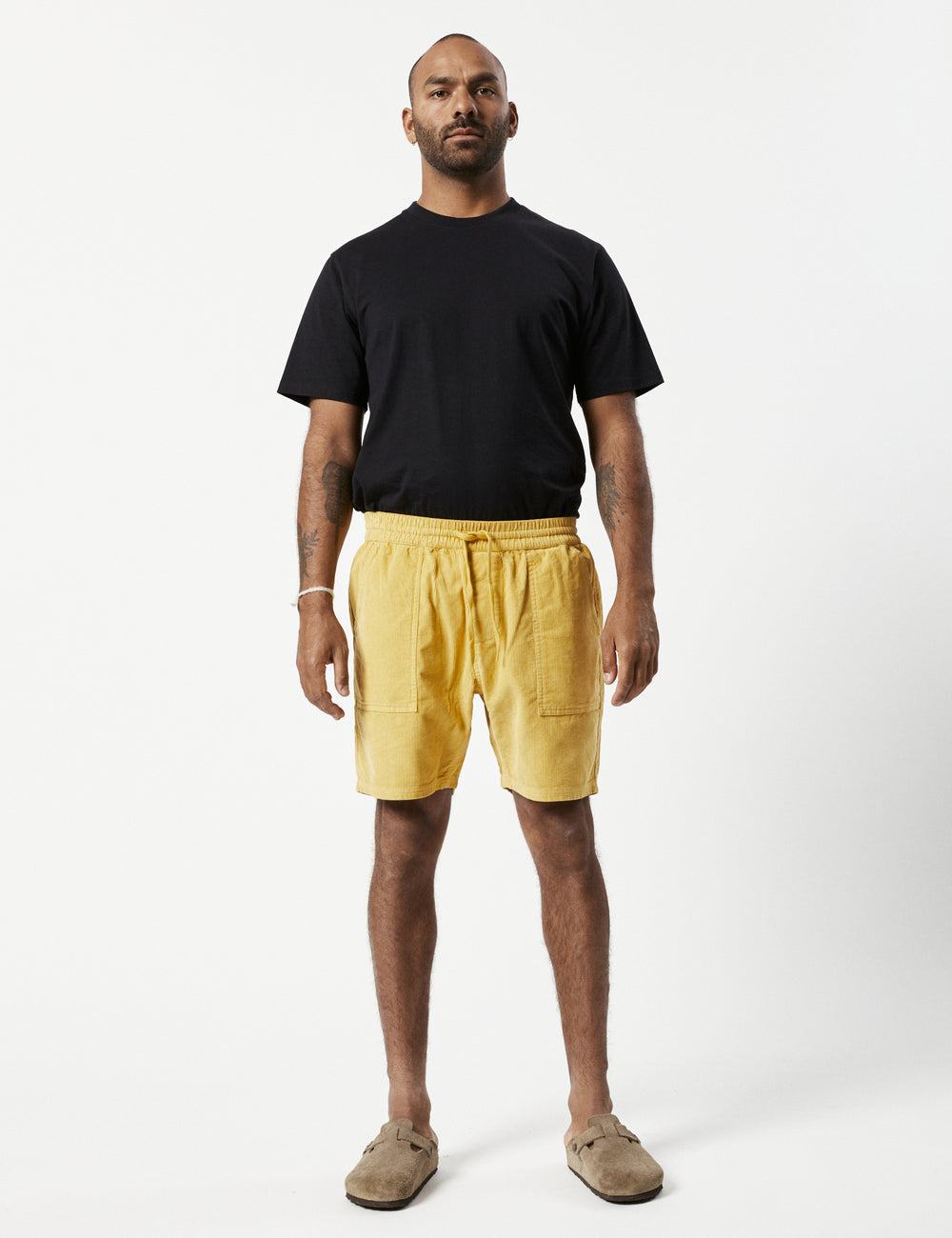 Mr Simple - Burbank Shorts in Yellow Ochre | Buster McGee