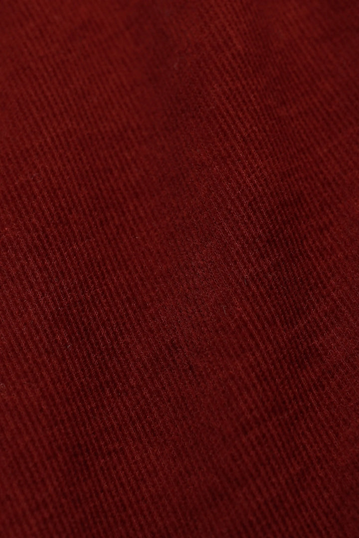 James Harper Corduroy Shirt in Burgundy | Buster McGee Daylesford