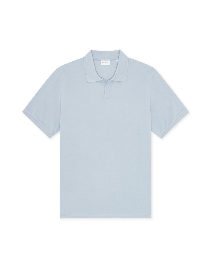 Les Deux Pique Polo in Blue Fog | Buster McGee Daylesford