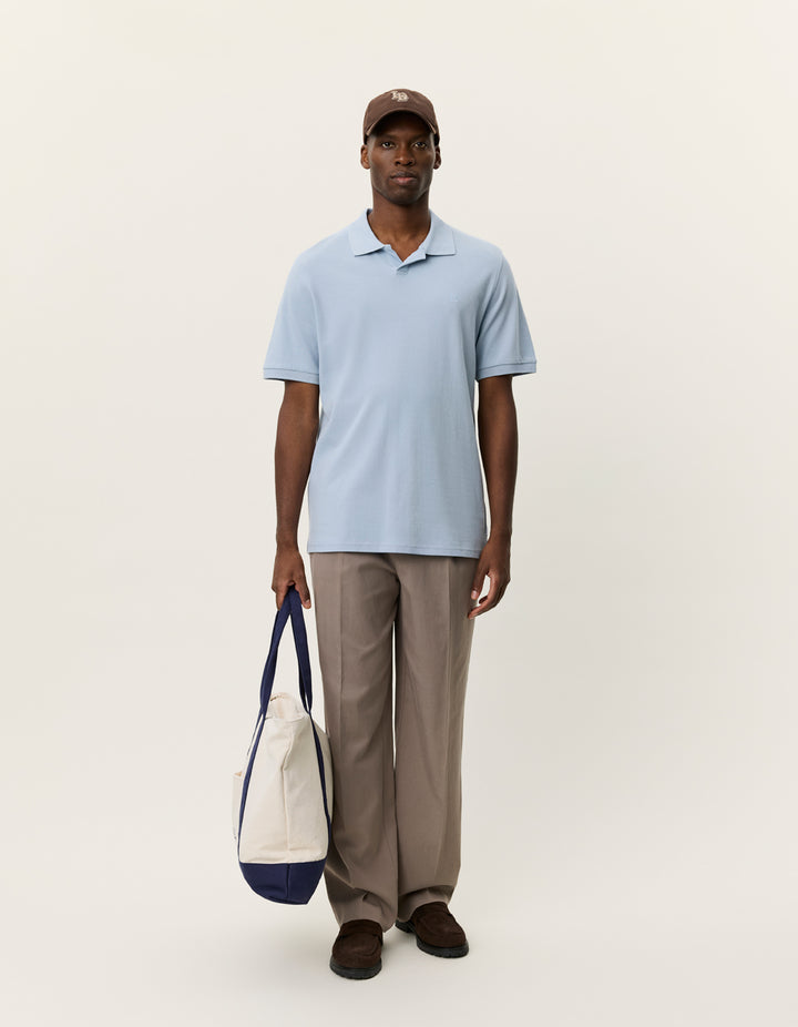 Les Deux Pique Polo in Blue Fog | Buster McGee Daylesford