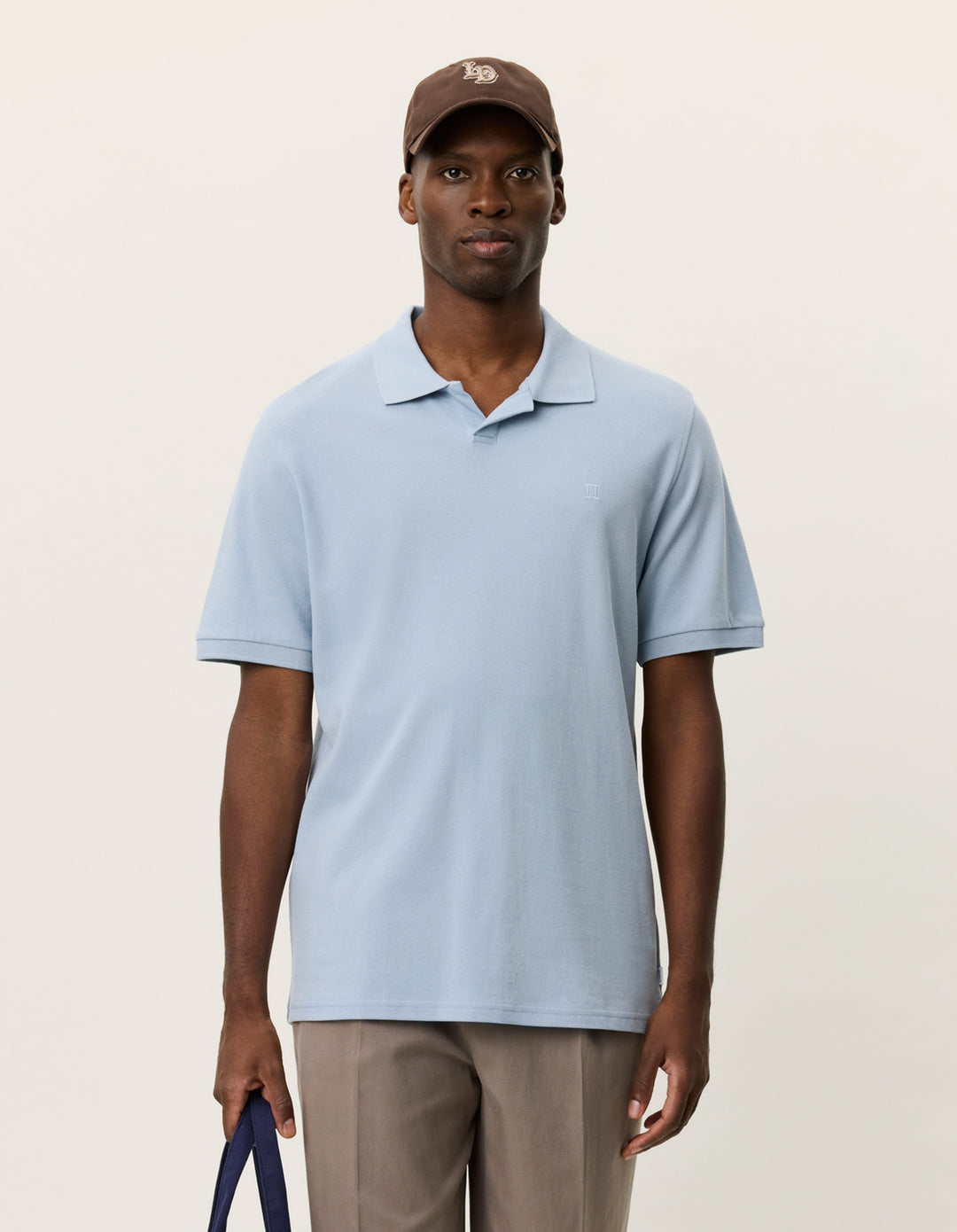 Les Deux Pique Polo in Blue Fog | Buster McGee Daylesford