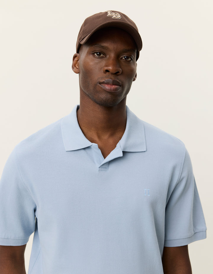 Les Deux Pique Polo in Blue Fog | Buster McGee Daylesford