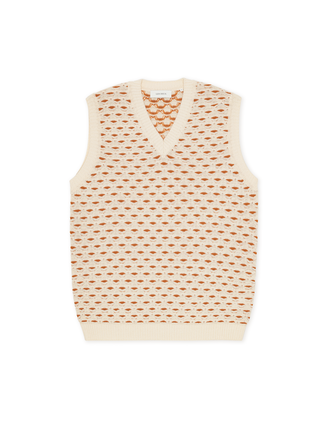Les Deux Esmay Shell Knitted Vest in Eggnog White | Buster McGee