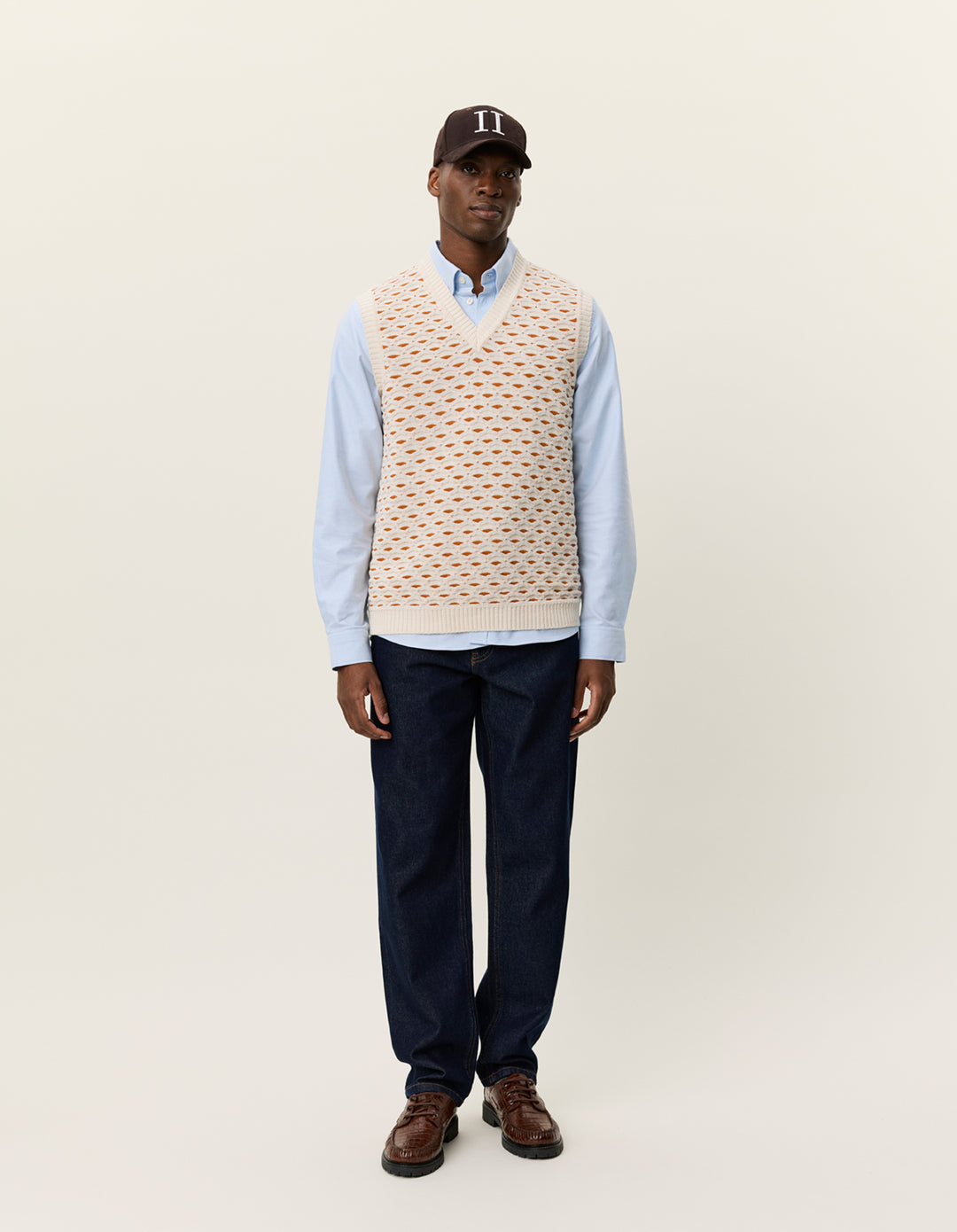 Les Deux Esmay Shell Knitted Vest in Eggnog White | Buster McGee