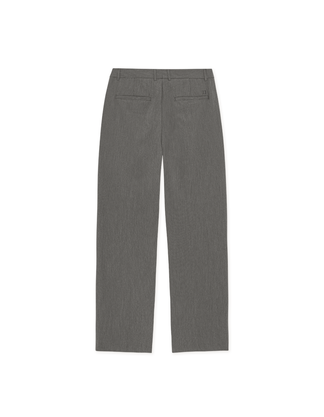 Les Deux Reece Pleated Mini Check Pants in Raven Grey | Buster McGee