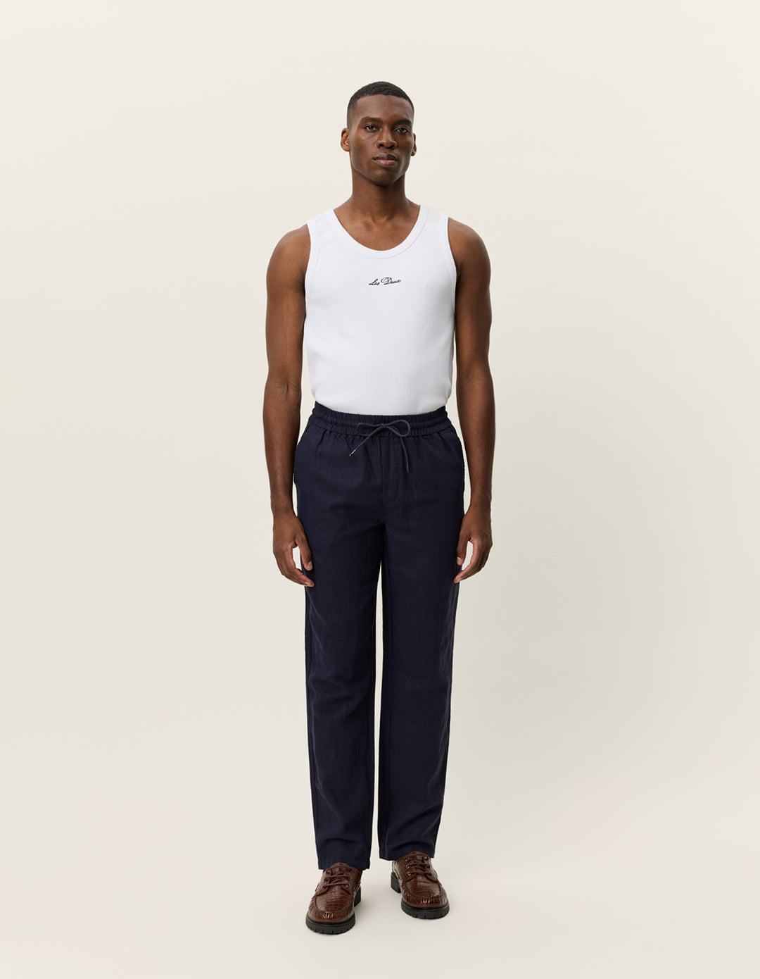 Les Deux Patrick Linen Pants in Dark Navy | Buster McGee