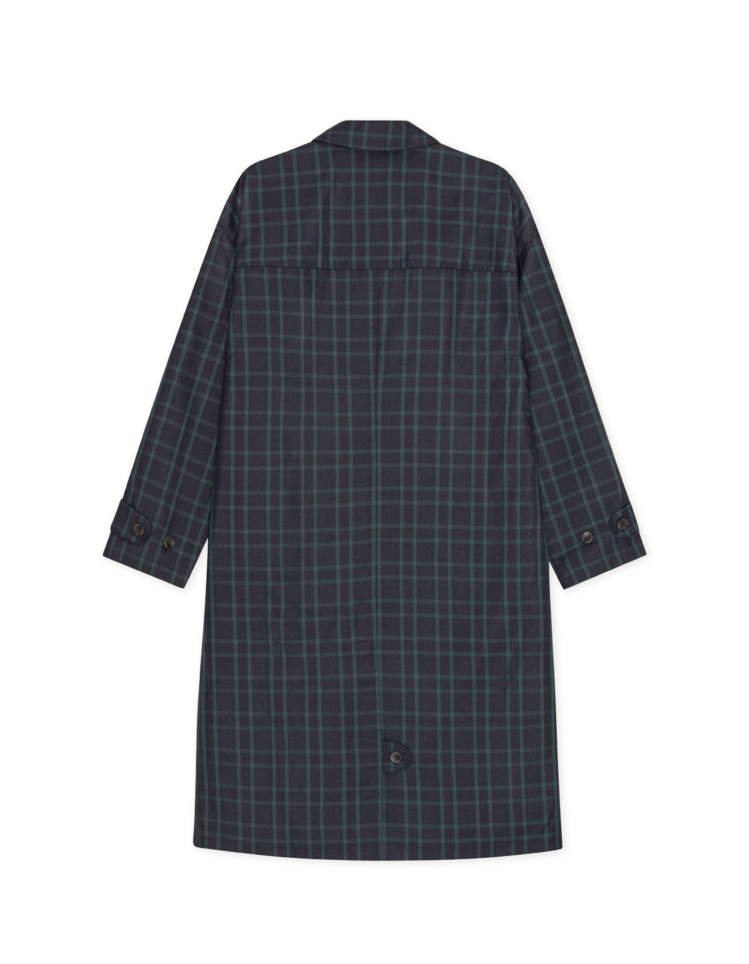 Les Deux Mateo Check Coat in Dark Navy | Buster McGee Daylesford