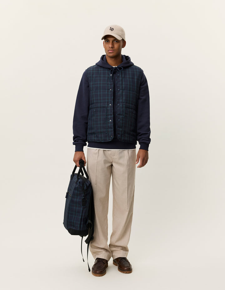 Les Deux Matt Quilted Check Vest