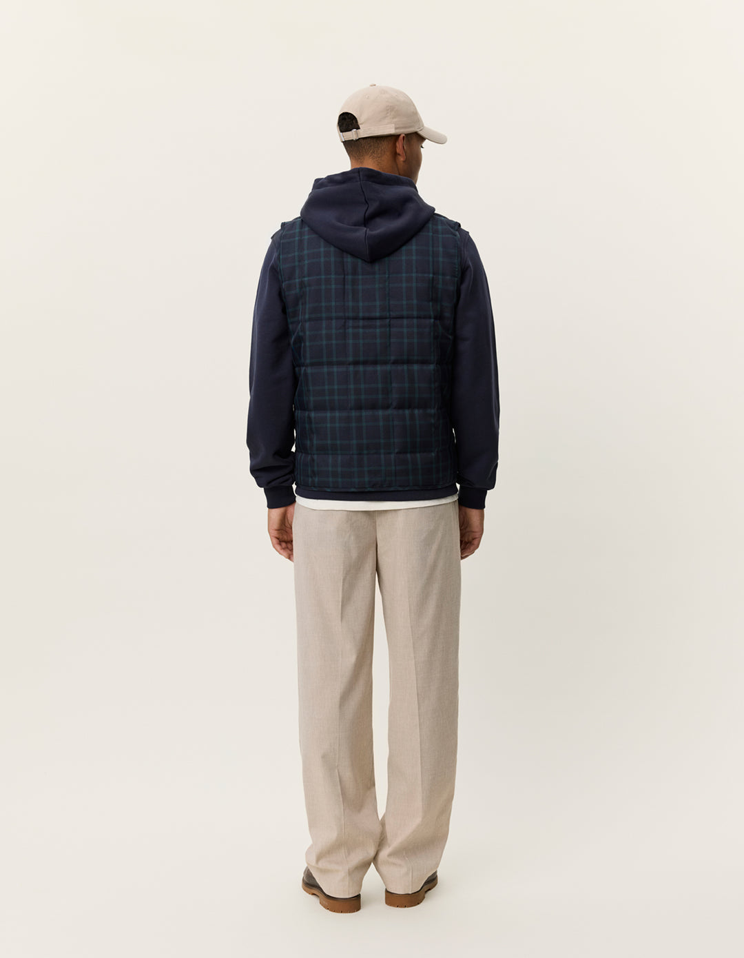 Les Deux Matt Quilted Check Vest