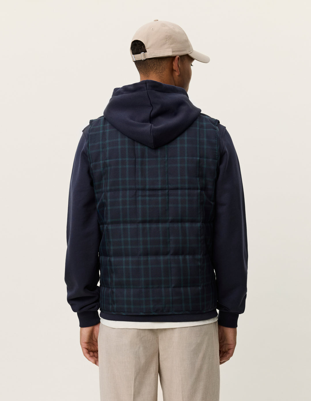 Les Deux Matt Quilted Check Vest